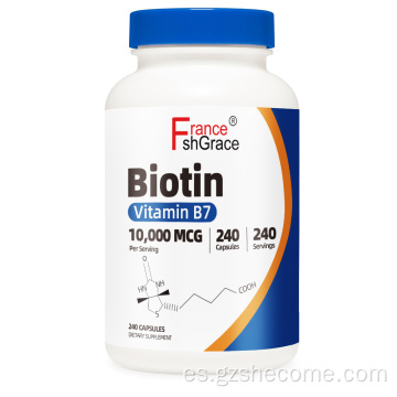 Soporte de alta resistencia para el cabello de la piel en cápsulas de biotina Shecome